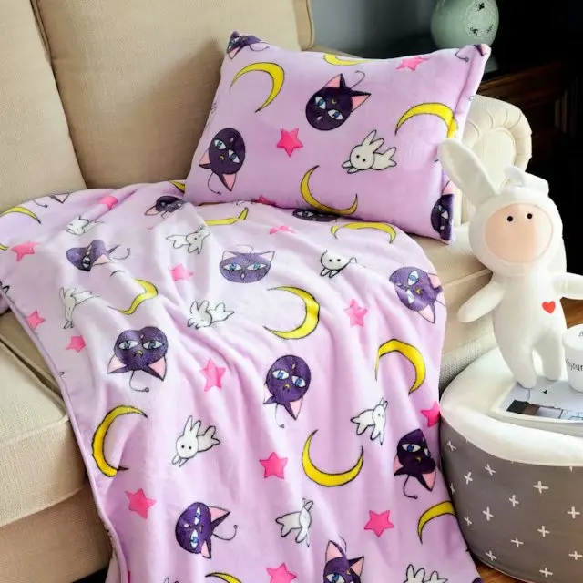 1 шт. Мелодия Сейлор Мун Луна Cinnamoroll twins star Duffy gudetama Anpanman чехол для подушки плюшевое одеяло простыня