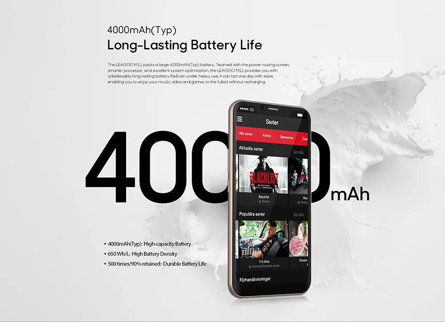 Original LEAGOO M11 4G SmartPhone 6.18