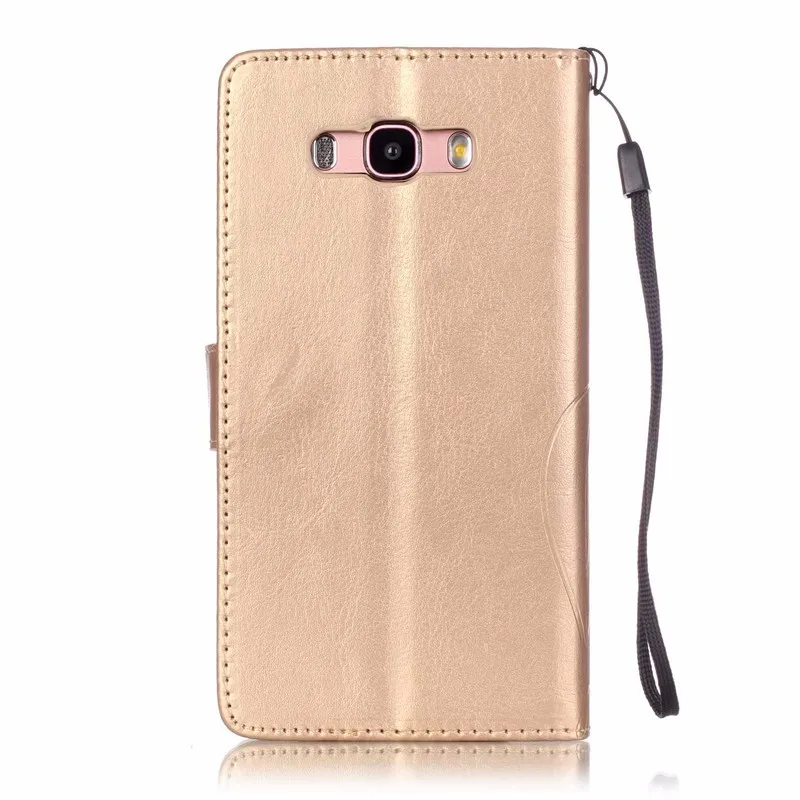 Для Samsung Galaxy J2 J3 J5 J7 J210 J310 J510 J710 чехол TPU кожаный чехол для задней панели с бабочками Чехол-книжка для телефона с кошельком и сумка