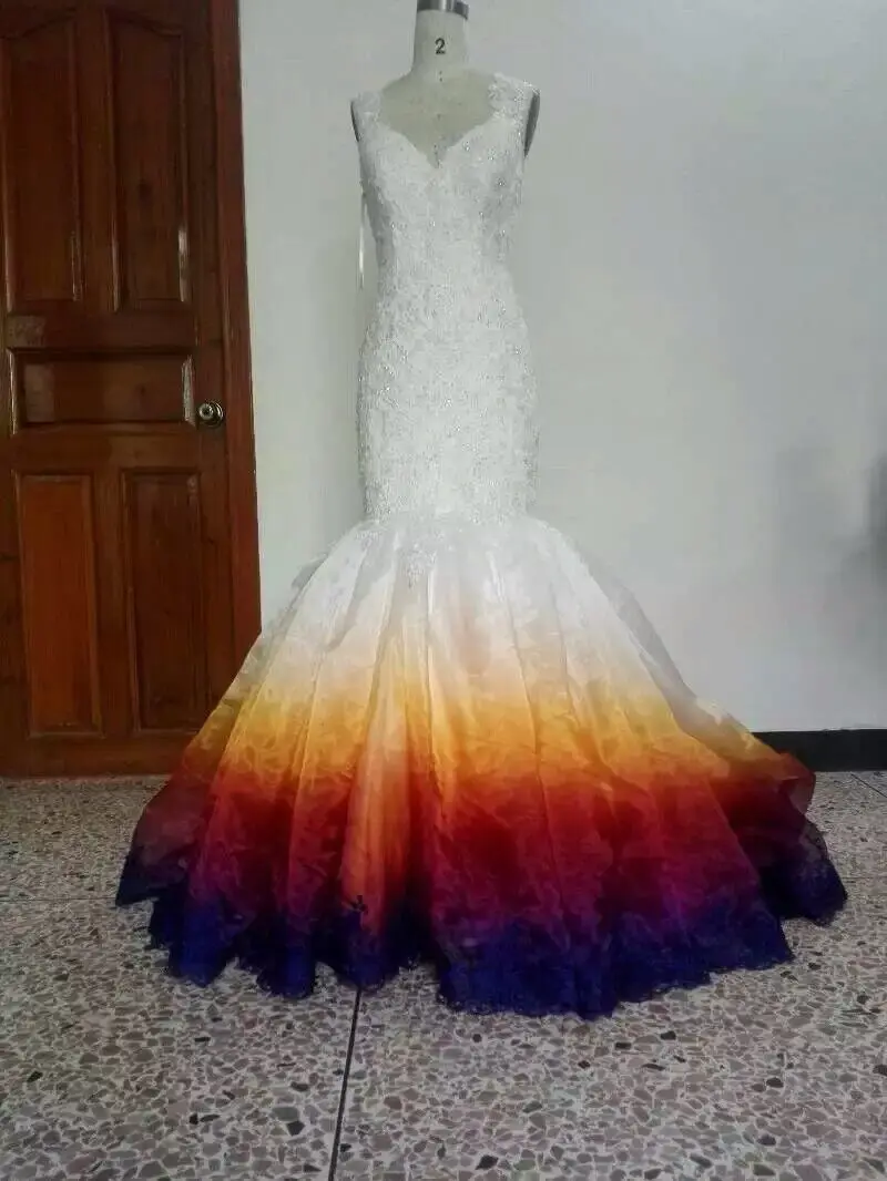 Color Wedding Dress1