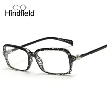Hindfield Cuadrados Marco de Los Vidrios Ópticos Mujeres Informáticos Espejo Plano de la Señora Diseñador de la Marca Vintage Shades Gafas gafas de sol UV400
