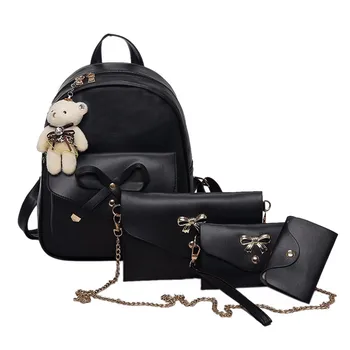 

MAIOUMY bag Women Four Sets Backpack set Shoulder Bags Four Pieces fashion Tote Bag Crossbody