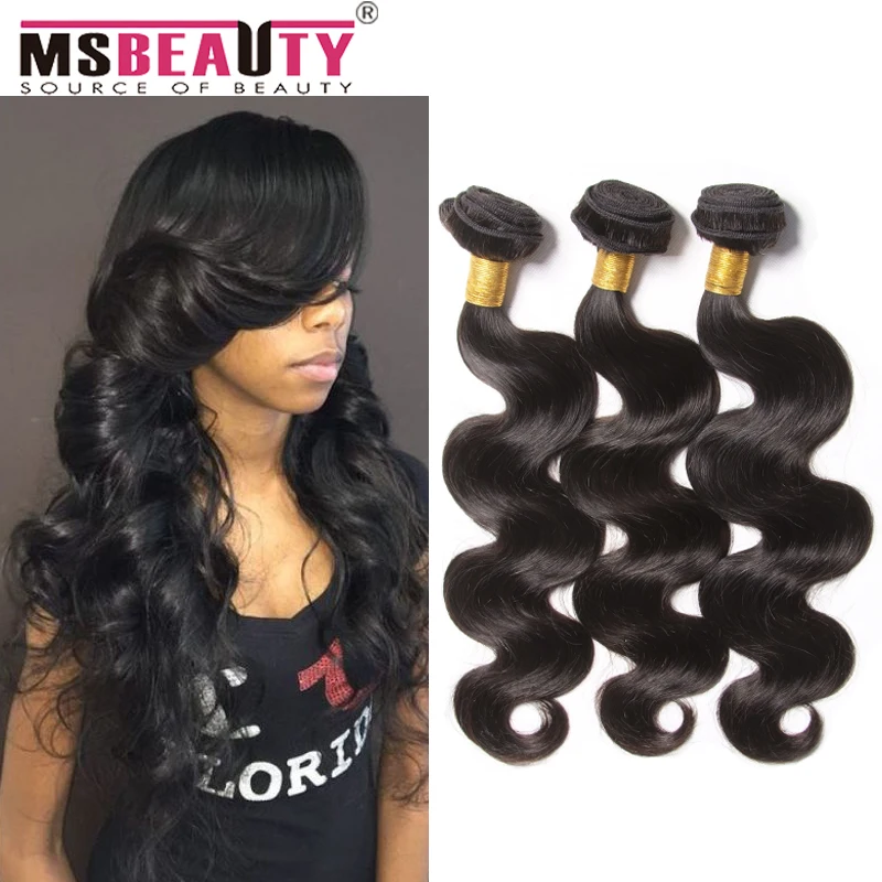 

7A Brazilian Virgin Hair Body Wave 3 Bundle Deals Unprocessed Virgin Human Hair Extensions Cheap Brazilian Hair Weave Bundles