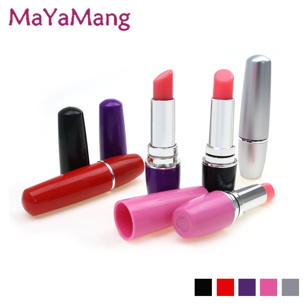 Мини вибратор для помады Электрический пуля Стимулятор клитора Женский Массажер