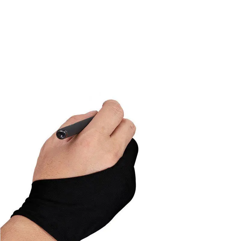 Художественный Рисунок с двумя пальцами противообрастающая перчатка профессиональный художественный перчатка живопись графический планшет рисунок свободный размер