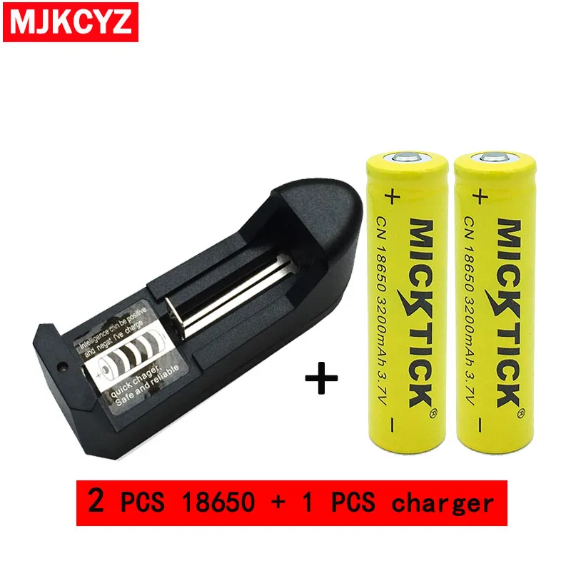 

2Pcs 3.7V 6800mAh18650 Battery lithium Li Ion Rechargeable Large Capacity Batteries battaries Flashlight red LED free shipping