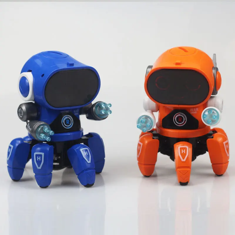 [Best] очень милые животные Электронные pet Light Музыка танец Осьминог робот игрушка прогулки звук море Реалистичная кукла Дети подарок для