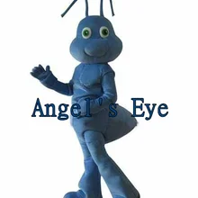 Делюкс взрослых Размеры Синий талисман костюм муравей мультипликационный персонаж костюм муравья вечерние карнавальные костюмы красивый наряд SW424