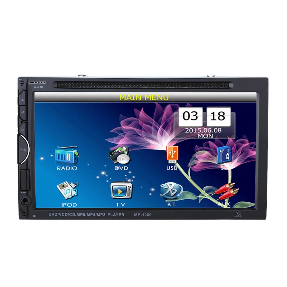 

Universal 7 Inch Car Electronic Autoradio 2 din Car DVD Player Beautiful UI Multimedia FM for Volkswagen