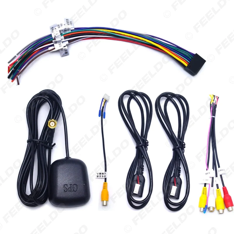 Clearance FEELDO 7inch Android 4.4.2 Quad Core Car Media Player With GPS Navi Radio For Nissan/Hyundai Universal 2DIN ISO #3900 7