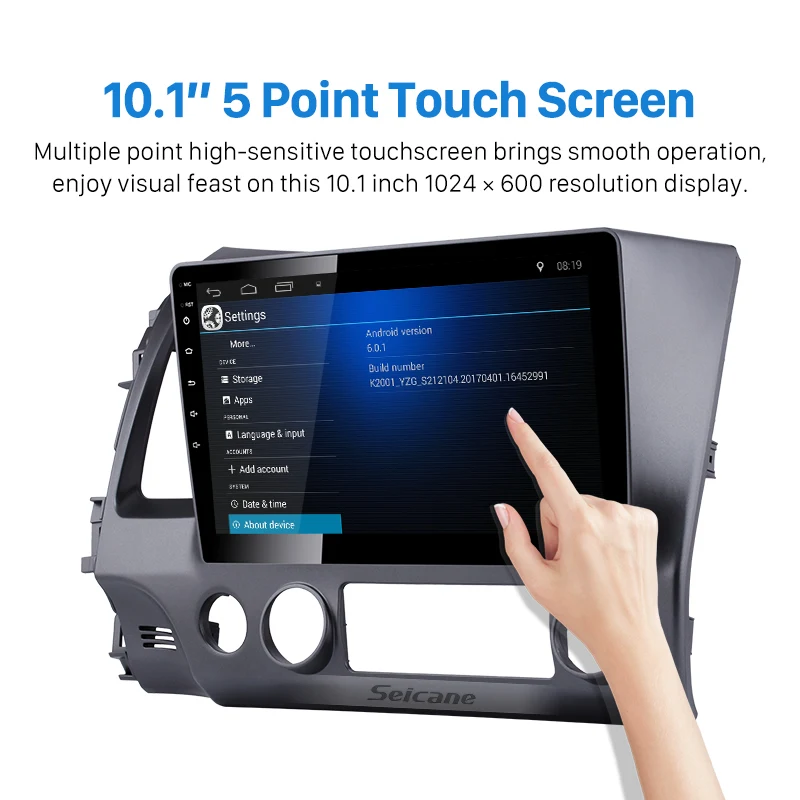 Clearance Seicane 10.1 inch Android 6.0 car Radio Bluetooth WIFI GPS system for 2006 2007 2008 2009 2010 2011Honda Civic Multimedia Player 2 Clearance Seicane 10.1 inch Android 6.0 car Radio Bluetooth WIFI GPS system for 2006 2007 2008 2009 2010 2011Honda Civic Multimedia Player 2
