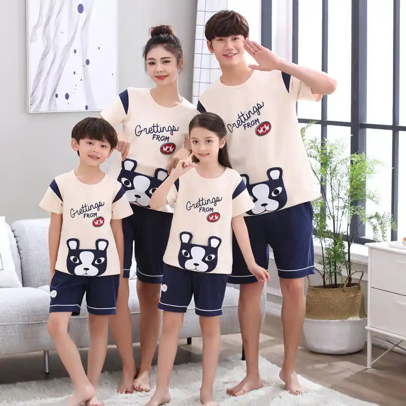 Tenues De Famille Pour Mere Et Fils Pyjamas Vetements Assortis Pour Mere Et Fille Pour Pere Mere Et Bebe Garcon Vetements D Ete Aliexpress
