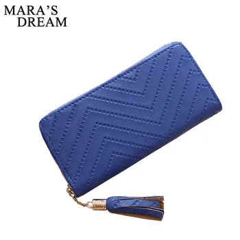 

Mara's Dream 2019 Women's Wave Streak Long Wallet Leather Wallet Clutch Bag Coin Purse Long Leather Wallet