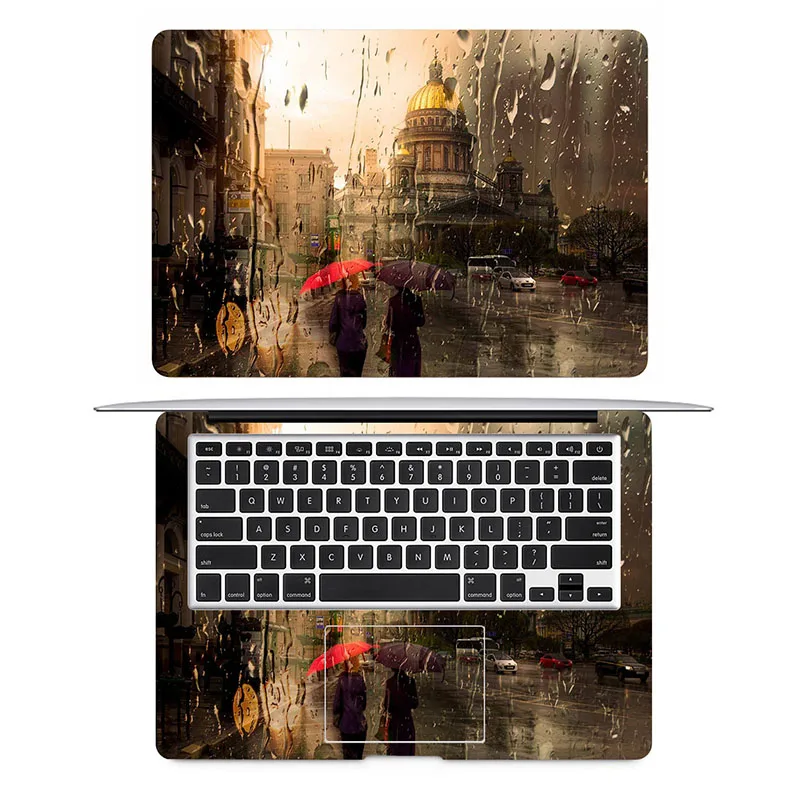 The Rain of Amsterdam полное покрытие кожи для Macbook Pro Air retina 11 12 13 15 дюймов hp Mac Mi Book компьютер Ноутбук наклейка - Цвет: AC side
