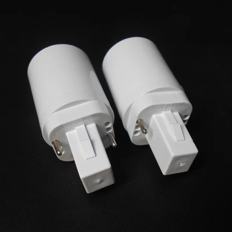 ABS LED G24 к E27 адаптер гнездо галогенная CFL лампа база конвертер e27 g24 держатель лампы