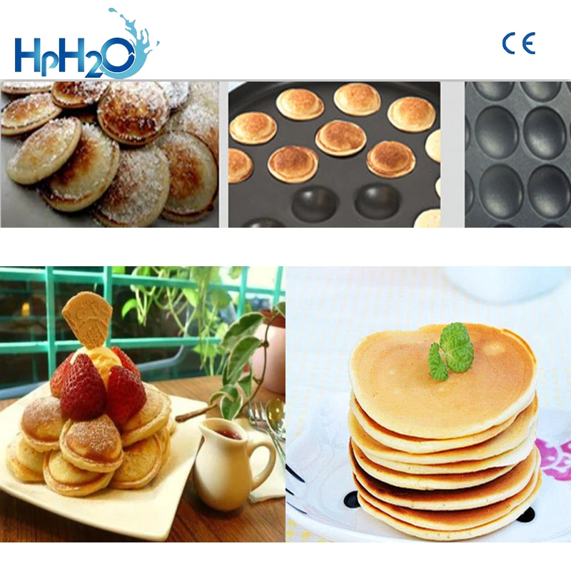 LIANQIAN Commercial Electric 25 pcs Mini Dutch Pancakes Poffertjes