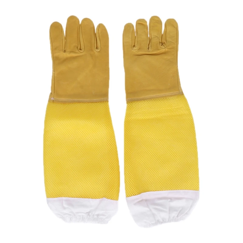Anti Bee Beekeeper Protective Gloves Faux Goatskin Gloves Beekeeping Equipment