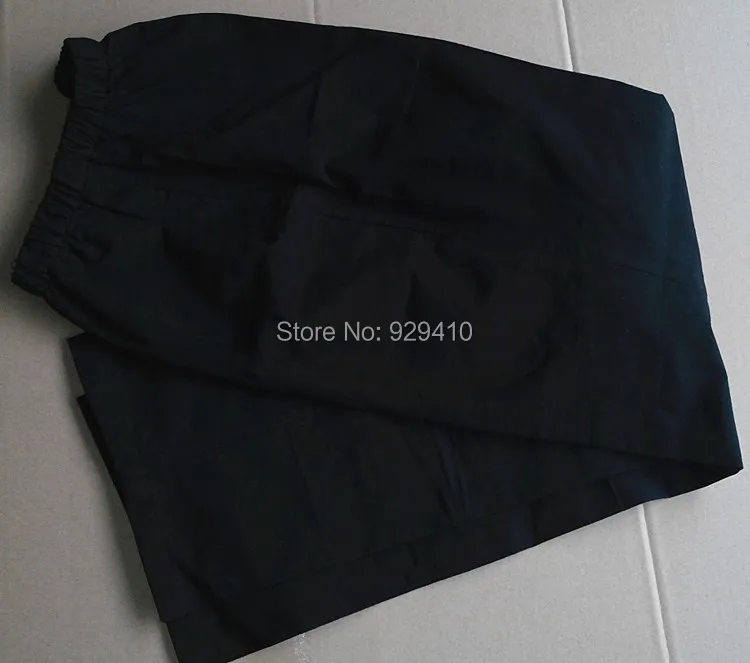 8colors ADULT male men old coarse cotton tai chi martial arts leisure pants black/blue Kung Fu exercise performance trousers