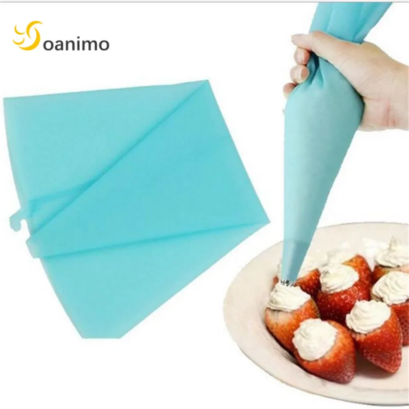 Soanimo 2pcs 31cm Silicone Icing Piping Cream Pastry Bag Dessert