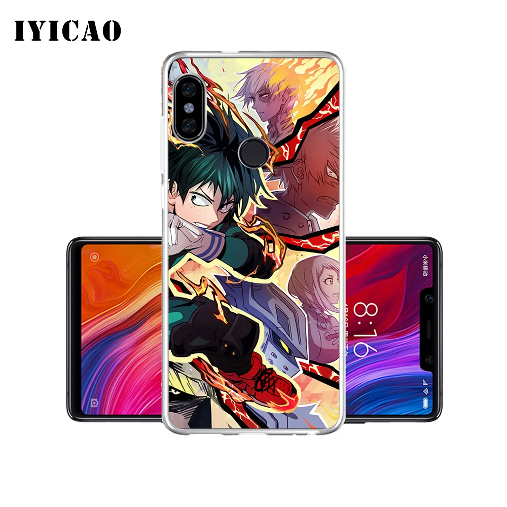 Мягкий силиконовый чехол для телефона IYICAO My Hero academic Xiaomi Mi 9 8 SE 6 A1 A2 Lite F1 MIX2S MIX3 из
