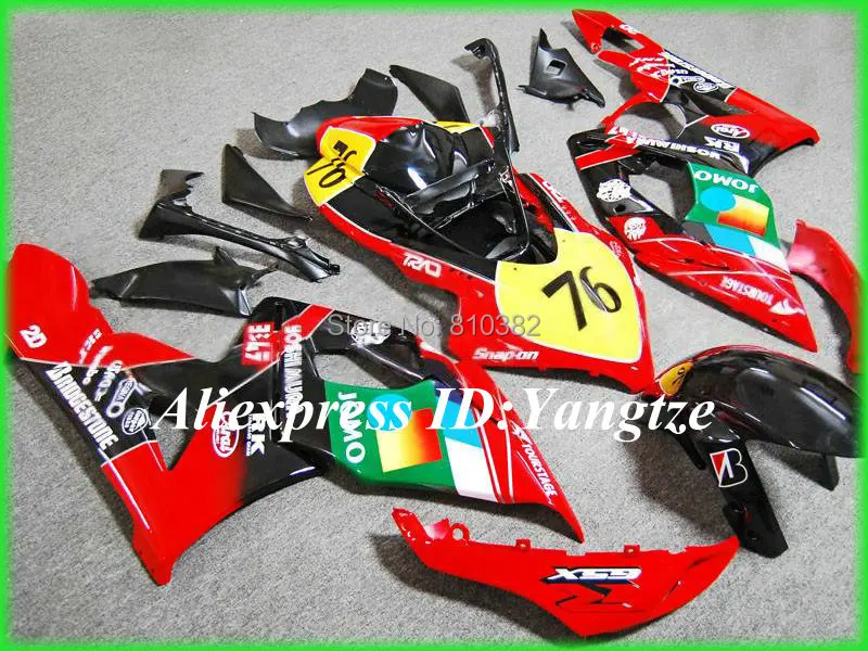 

NEW Motorcycle Fairing kit for SUZUKI GSXR1000 05 06 GSX-R GSXR 1000 K5 2005 2006 Colorful red ABS Fairing Parts SD57