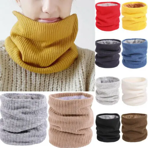 

Unisex Polar Fleece Neck Warmer Snood Scarf Hat Thermal Ski Outdoor Wear