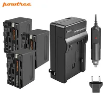 Powtree For Sony 3PCS 7.2V 8700mAh NP-F960 NP F960 NPF960 Battery + Charger For NP F950 F970 F750 F770 CCD-RV100 DCR-TRU47E Powtree For Sony 3PCS 7.2V 8700mAh NP-F960 NP F960 NPF960 Battery + Charger For NP F950 F970 F750 F770 CCD-RV100 DCR-TRU47E