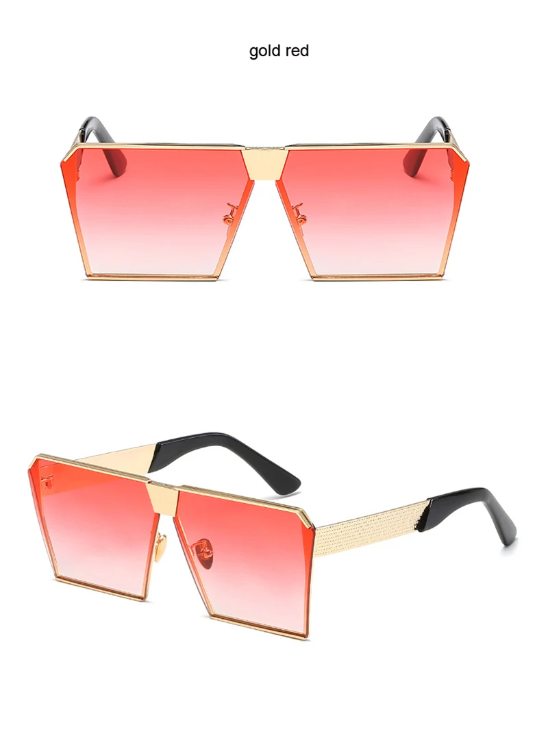 Модные брендовые дизайнерские Квадратные Солнцезащитные очки с плоскими линзами, зеркальные женские солнцезащитные очки, мужские хип-хоп негабаритные женские очки, мужские FDA UV400