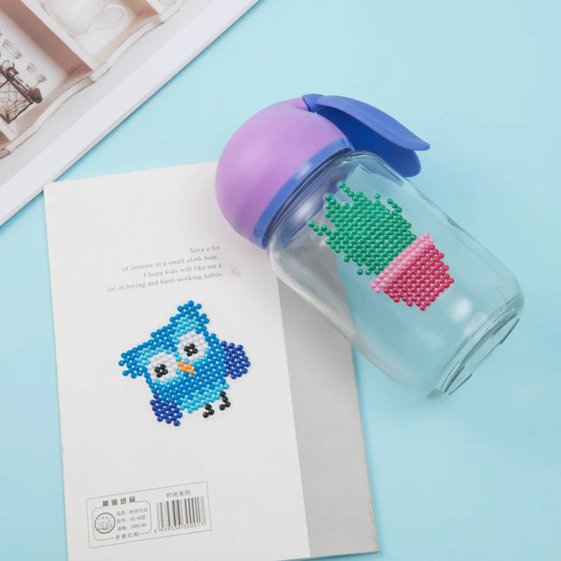 

1 pack DIY Patterns Decoration Diamond Painting Embroidery Double Sided Stickers Christmas Kit Round Diamond for Children