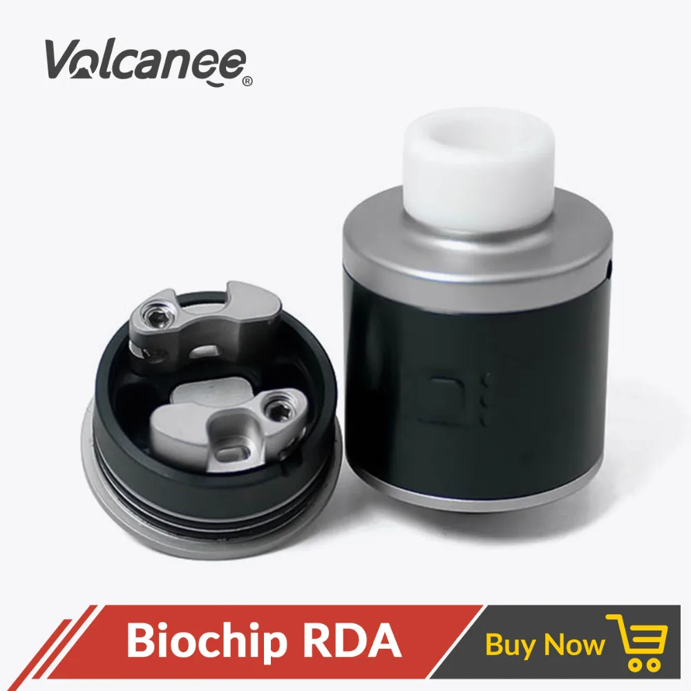 Обслуживаемый капающий бак распылитель Volcanee SXK Biochip RDA одна катушка диаметром 22 мм