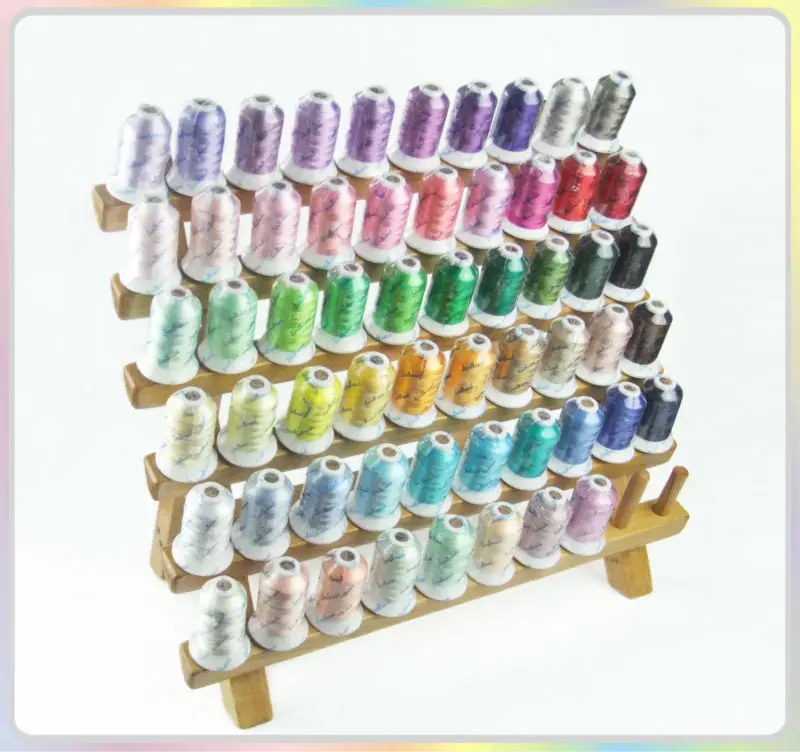 

New Arrival 58 Colors Rayon Embroidery Spools Thread 500M/Spool for Home Machine