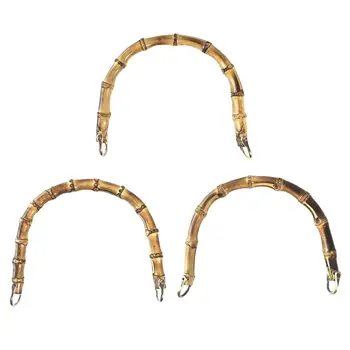 

Bamboo Bag Handle Replacement for DIY Purse Making Handbag Shopping Tote