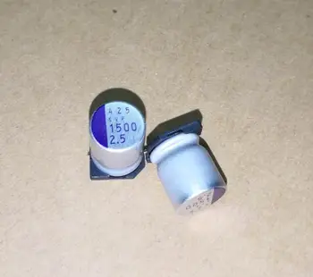 

50pcs 2.5V 1500UF 2R5SVP1500M SMD 10x12mm chip Solid Aluminum Electrolytic Capacitor