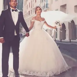 YASIOU пикантное романтичное кружевное бальное платье Свадебные платья 2019 аппликация бисером Часовня поезд невесты Vestido De Noiva