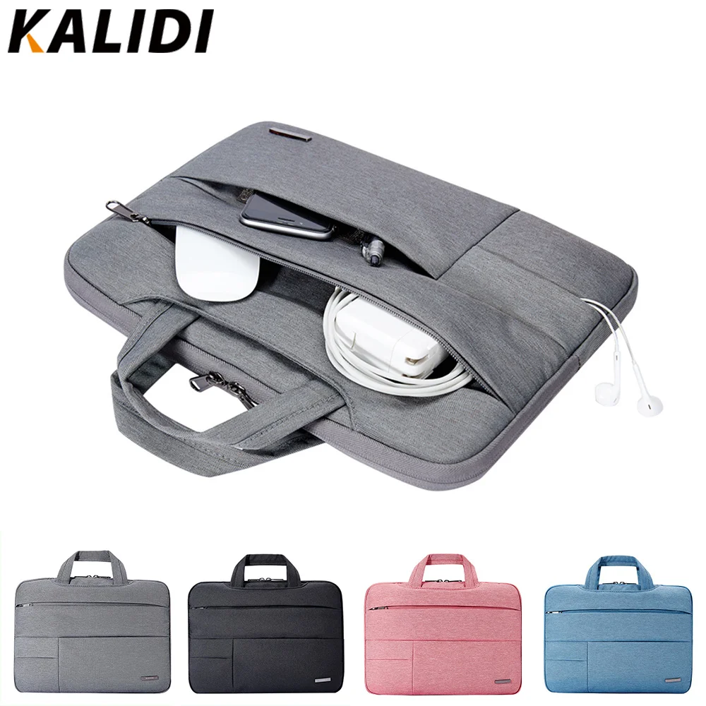 KALIDI Laptop Bag Sleeve 13.3 14 15 15.6 Inch Notebook Bag For Macbook Air Pro 11 13 15 Dell Asus HP Acer Laptop Case Waterproof