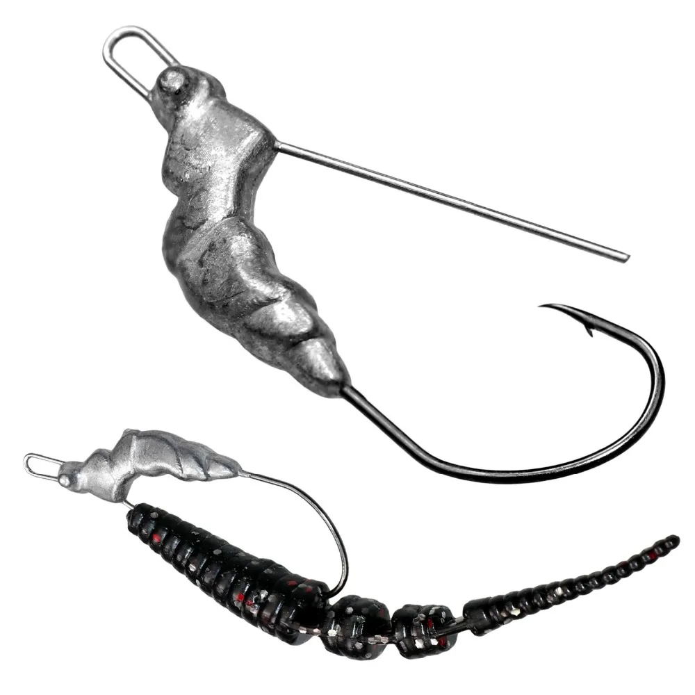 10pcs 3g Lead Jig Fishing Hook Stainless Steel Anti hanging Carp Fishing Hooks Weedless Hook