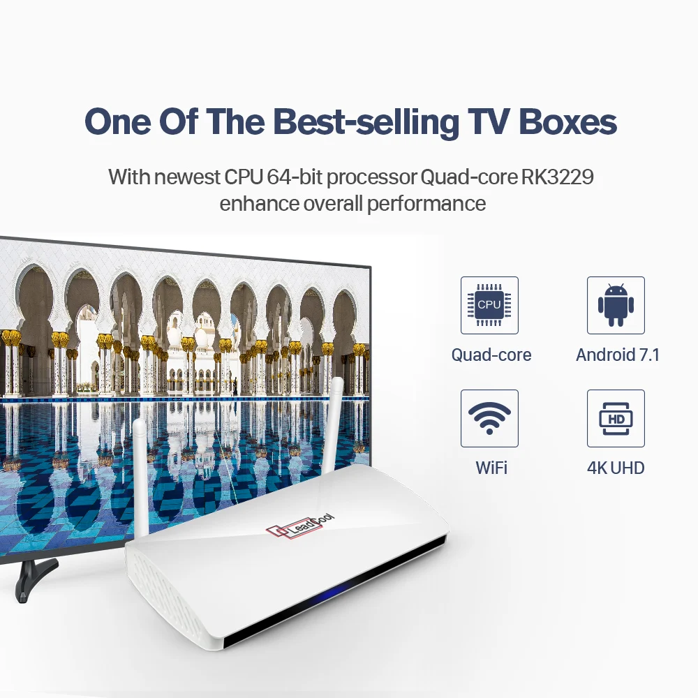 Leadcool IPTV France QHDTV Pro Subscription TV Receivers RK3229 Android 1 Year IPTV French Belgium Dutch Morocco Arabic IPTV    