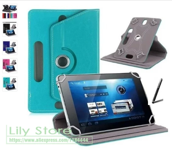 

Universal Cover for 10.1 Inch Tablet Acer Iconia One 10 B3-A10/B3-A20 PU Leather Stand Case with Camera Hole Free Pen