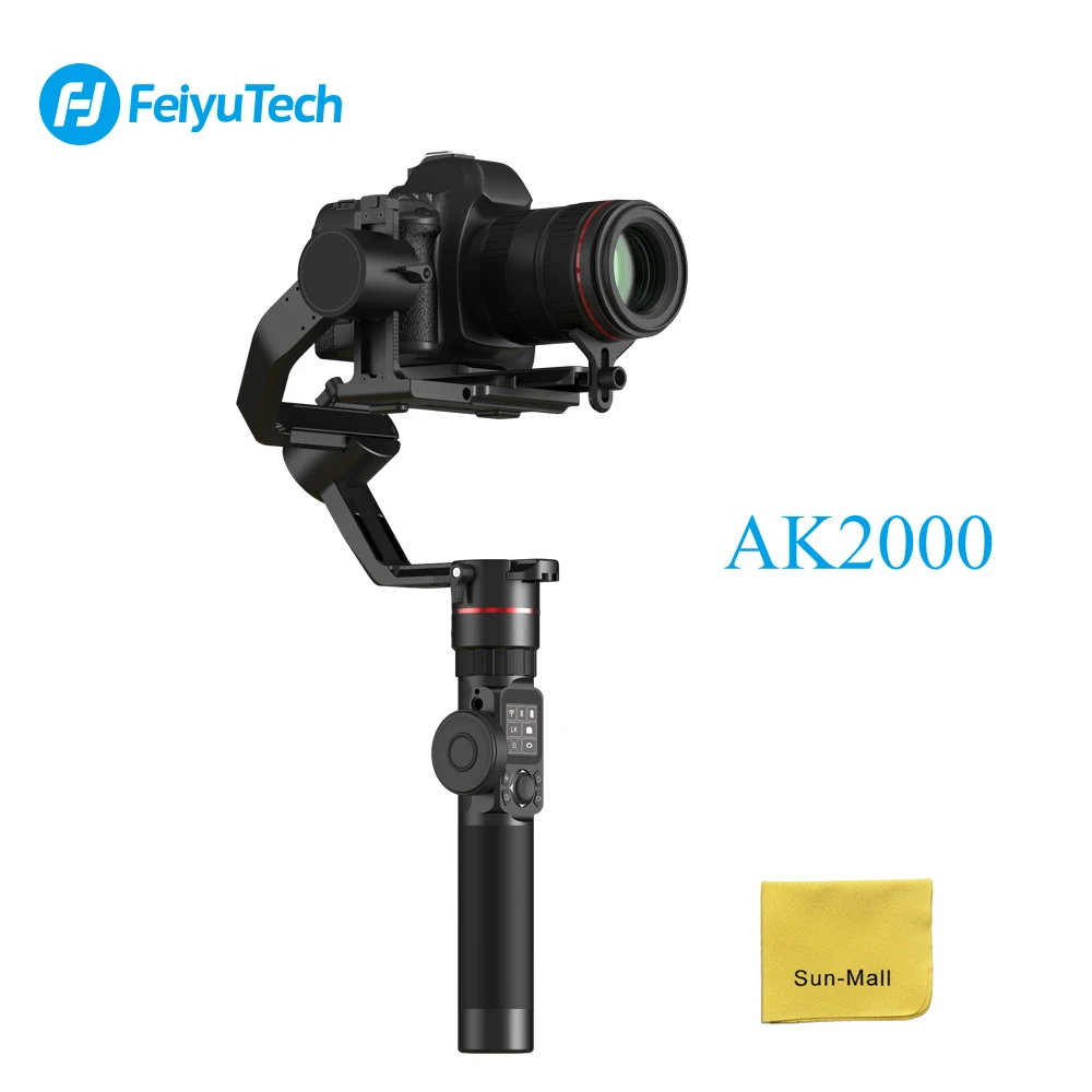 

FeiyuTech AK2000 3-Axis Camera Stabilizer Gimbal for Sony Canon 5D Panasonic GH5 Nikon Camera Maximum 2.8 kg Payload