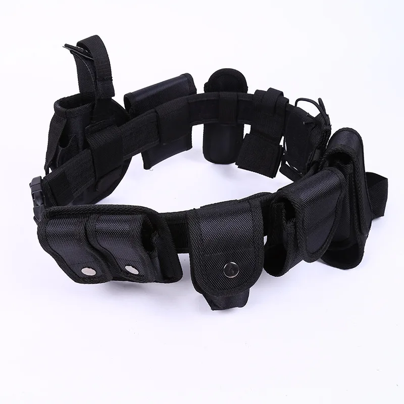 

By DHL 50pcs Multifunctional Security Belts Outdoor Tactical Military Training Polices Guard Duty Belt with Pouch Set Practical