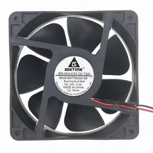 Gdstime DC 24V 2 Pin 120mm 120x120x38mm 12cm Double Ball Bearing Industrial Exhaust Cooling Fan Gdstime DC 24V 2 Pin 120mm 120x120x38mm 12cm Double Ball Bearing Industrial Exhaust Cooling Fan