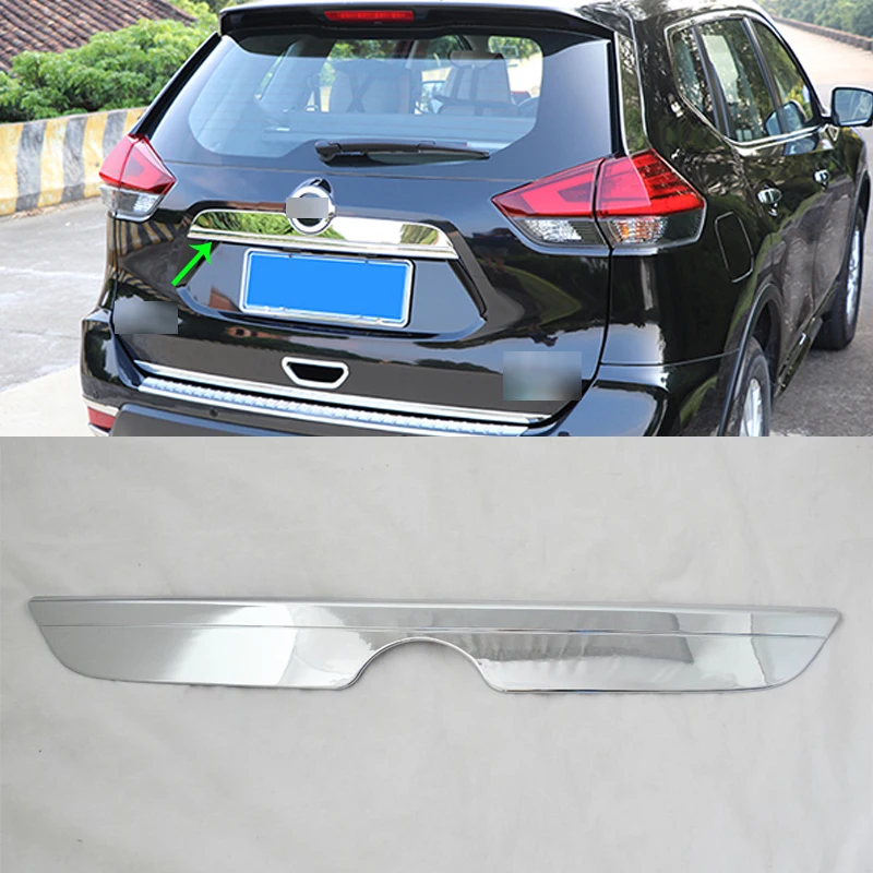 Car Accessories Exterior Decoration ABS Chrome Rear Tail Trunk Streamer
