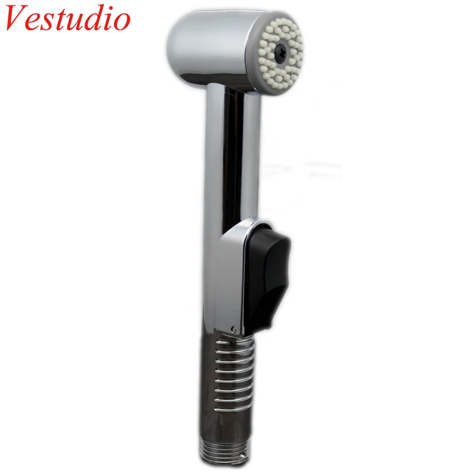 Vestudio Chrome Plated White Handheld Bathroom Toilet Bidet Sprayer