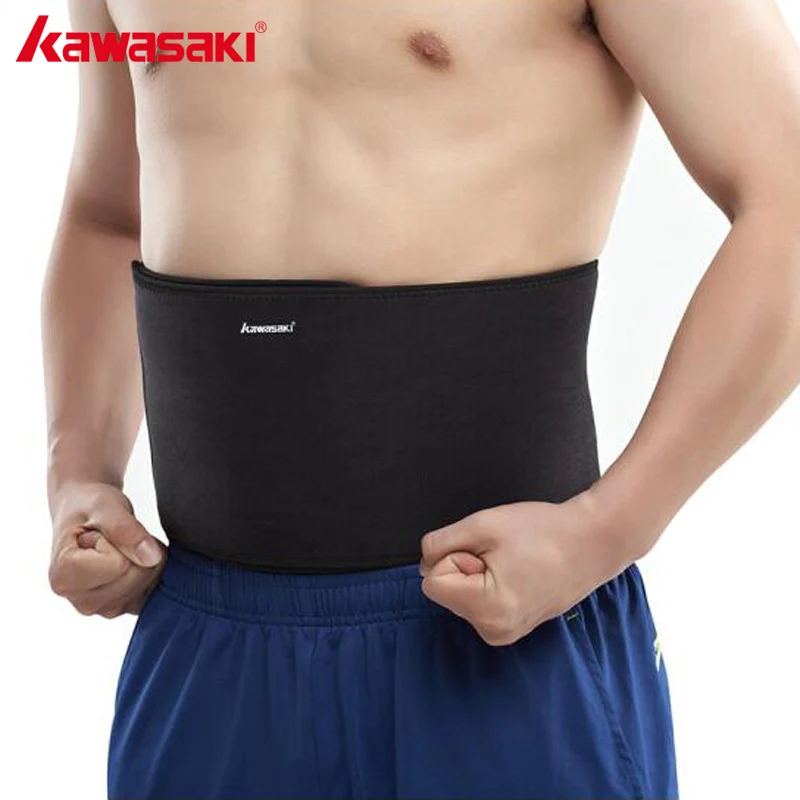

Kawasaki High Elastic Ajustable Waist Support Brace Fitness Belt Back Waist Guard Protection For Volleyball Basketball KF-3502