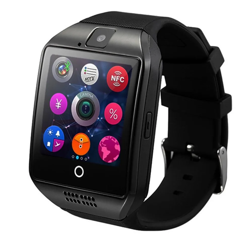 

Q18 Smart Watch 1.5 Inch Remote Camera Sleep Monitor Pedometer Support SIM Card SMS Call Reminder Sport Wrisband