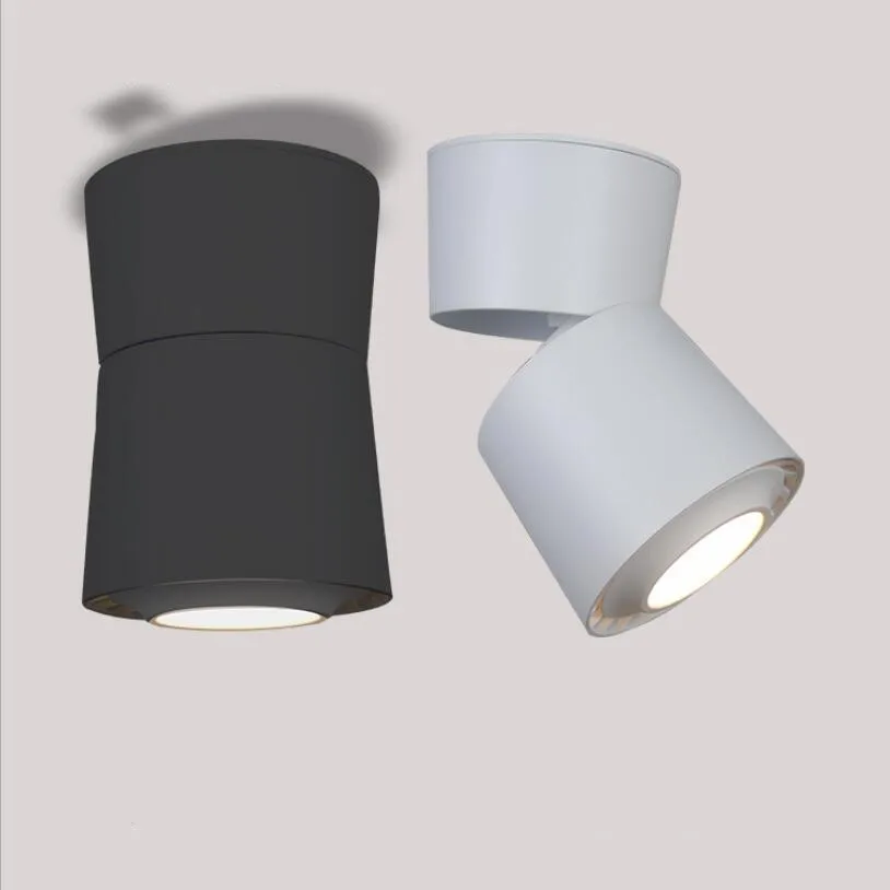 

Surface Mounted Track Rail Mini Embedded COB LED Downlights 7W 10W 12W 360 degree rotation LED Ceiling Lamp Spot Light