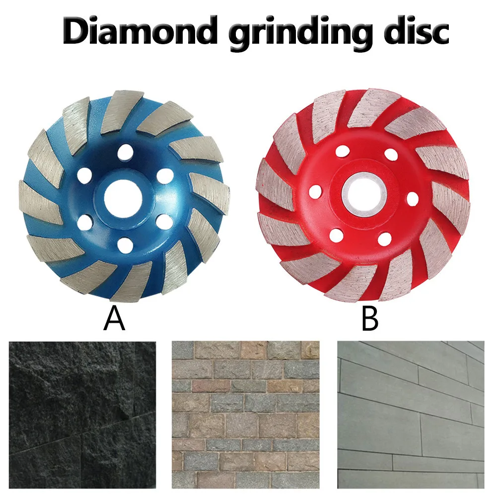Мм 100 мм Diamond колеса диск чаша шлифовальные чашки бетона гранит мрамор камень полировки кладочный инструмент