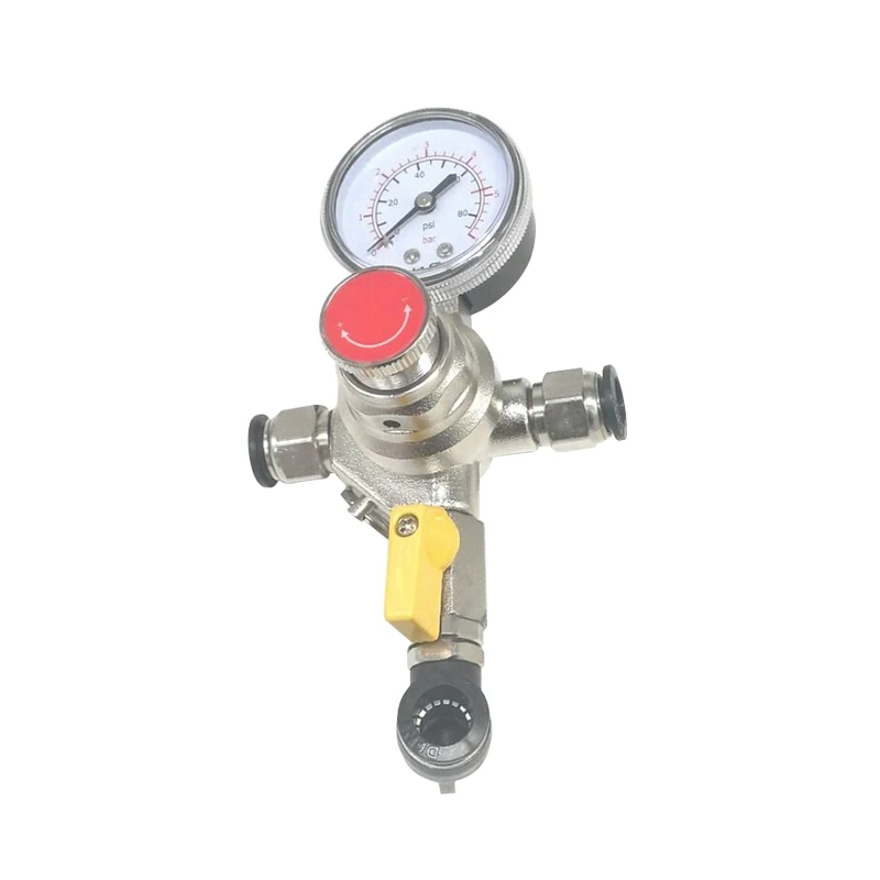 

CO2 Carbon Dioxide Regulator With Gas Connector Metal for Household Brewed Beer Professional Bar Beer Accessories Tools