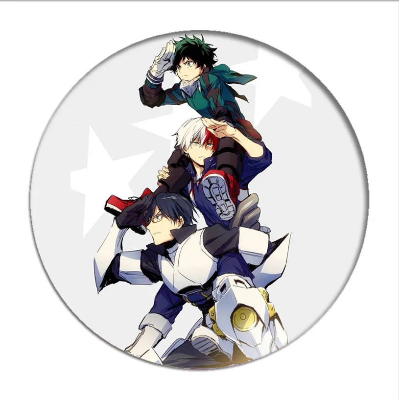 Аниме My Hero academic аксессуары для косплея Todoroki Shoto версия Q брошь булавки Midoriya Izuku
