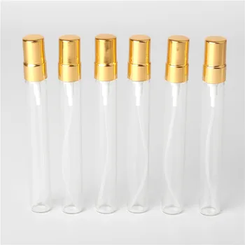 

6Pieces 10ML Glass Refillable Perfume Bottle With Gold Metal Spray&Empty Case Perfume Bottles Atomizer Glass Perfume Bottles
